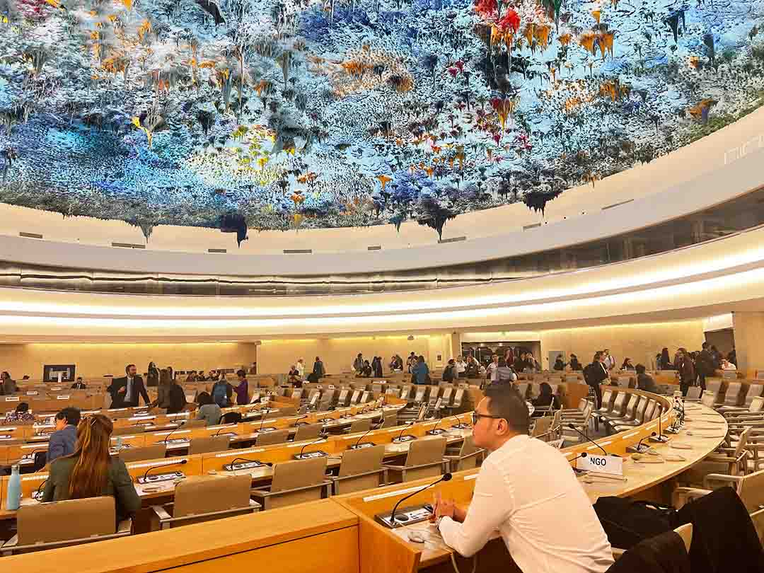 Tat Win at a UN NGO event